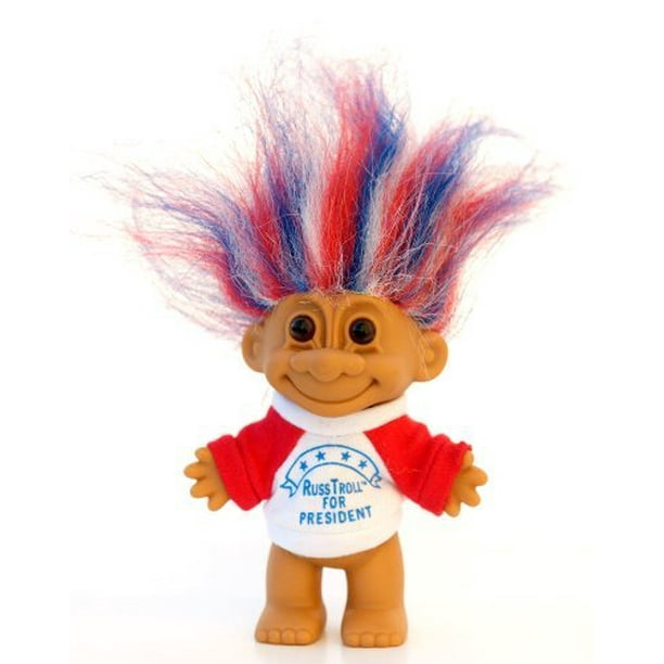 Details about   RUSS FOR PRESIDENT BUTTON NEW WITHOUT CARD #4 Pink - 3" Russ Troll Doll